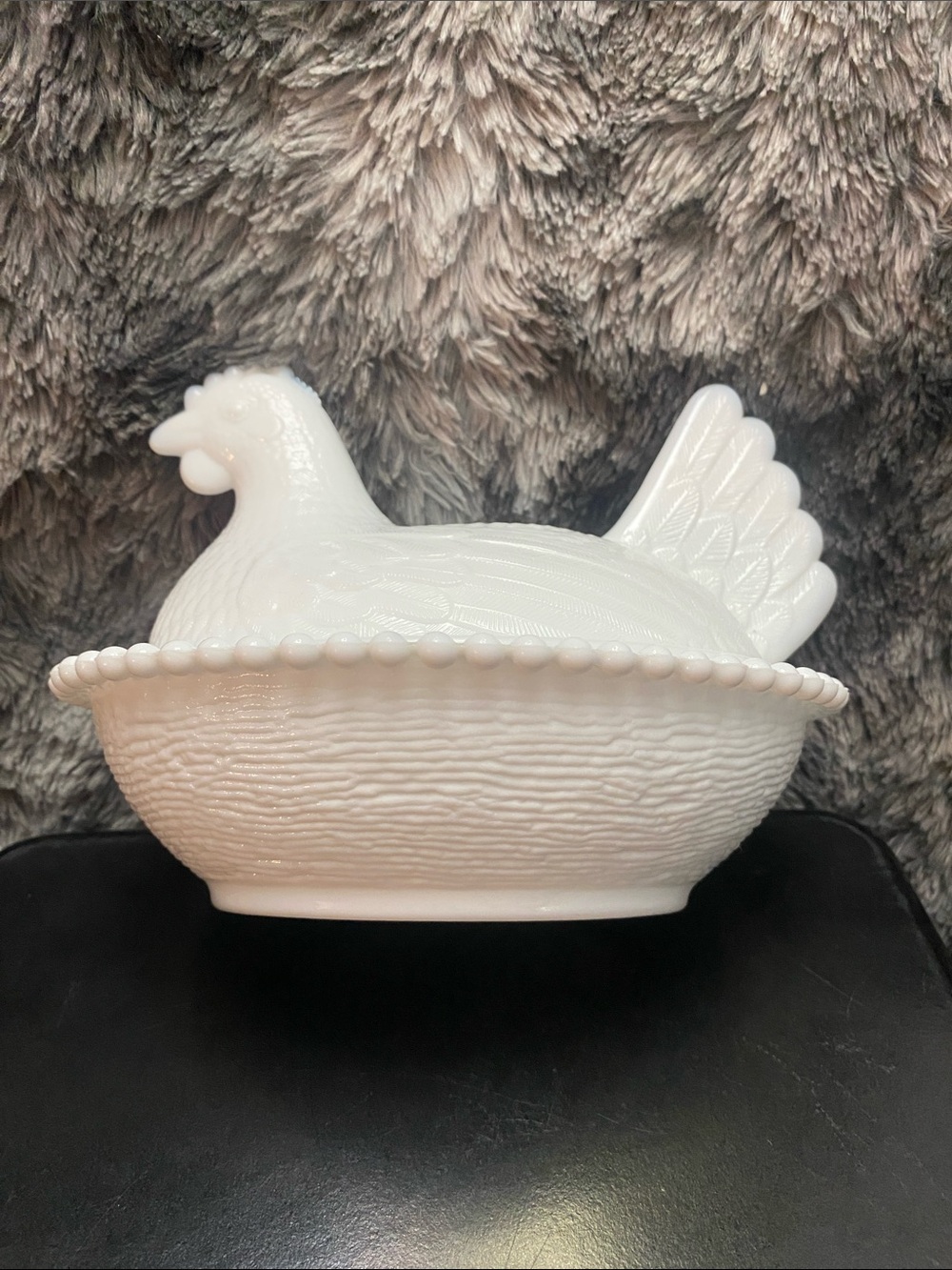 Vintage “Hen on Nest" covered candy dish - Picture 13 of 16